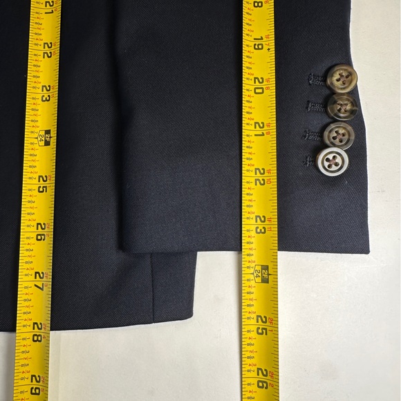 INDOCHINO MENS BLAZER SPORT COAT 2 BUTTON BLUE NAVY BLAZER CASHEMERE/WOOL 40S - Picture 4 of 9